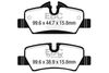 Комплект гальмівних колодок, дискове гальмо EBC Brakes DP42228R