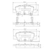Комплект гальмівних колодок, дискове гальмо NIPPARTS J3612033