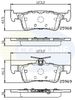Комплект тормозных колодок, дисковый тормоз COMLINE CBP02233