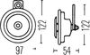 Hella Signal Horn 3AL 002 952-837