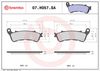 BREMBO Brake Pad Set, disc brake 07HO57SA