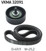 Sada žebrovaných klínových řemenů VKMA 32091