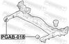 FEBEST Bushing, axle beam PGAB-018
