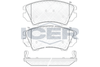 Комплект гальмівних колодок, дискове гальмо ICER 181913 (24412, 24413, 24414, D1404-8512, D1557-8769, D1745-8971)