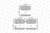 Sada brzdových destiček, kotoučová brzda 573417J