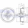 Тормозной барабан DELPHI BF310
