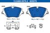 комплект спирачно феродо, дискови спирачки