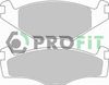 Комплект тормозных колодок, дисковый тормоз PROFIT 5000-0419