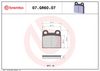 BREMBO Brake Pad Set, disc brake 07GR6007