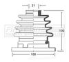 First Line FCB2312 Bellow, drive shaft