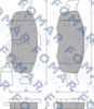 Комплект тормозных колодок, дисковый тормоз FOMAR Friction FO 493081 (21396, 21638)