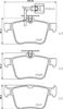 Комплект гальмівних колодок, дискове гальмо BREMBO P 85 162 (25009, 25011, 22601)