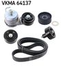 Поликлиновой ременный комплект SKF VKMA 64137 (VKM 64070, VKM 64071, VKM 64072, VKM 65078, VKMV 6PK2411)