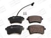 Комплект тормозных колодок, дисковый тормоз CHAMPION 573436CH