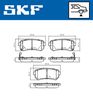 Комплект тормозных колодок, дисковый тормоз SKF VKBP 90139 A (25677, 25678, 25679)