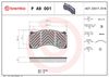 BREMBO Brake Pad Set, disc brake P A9 001
