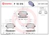 BREMBO Brake Pad Set, disc brake P 10 015