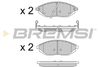 Комплект тормозных колодок, дисковый тормоз BREMSI BP3513 (25268, 25269, 25270, SPB513)