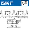 комплект спирачно феродо, дискови спирачки