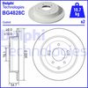 Тормозной диск DELPHI BG4828C