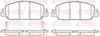 Комплект гальмівних колодок, дискове гальмо REMSA 1548.02 (PCA154802, 25792, 25793, 25794, D1654-8883)