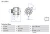 Bosch Alternator 0 986 081 360