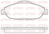 Комплект тормозных колодок, дисковый тормоз REMSA 1323.00 (PCA132300, 24660, D1696-8922)