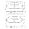 Комплект гальмівних колодок, дискове гальмо NIPPARTS J3601070
