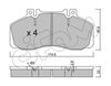 Комплект тормозных колодок, дисковый тормоз CIFAM 822-267-0 (D1062, 29835)