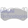 Комплект гальмівних колодок, дискове гальмо DELPHI LP3589