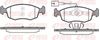 Комплект гальмівних колодок, дискове гальмо REMSA 0172.52 (PCA017252, 9218-D2088, D2088-9218)