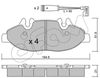 Комплект тормозных колодок, дисковый тормоз CIFAM 822-575-0K (D1994, 24007)