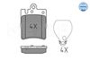 Meyle Brake Pad Set, disc brake 025 218 9915