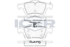 Комплект гальмівних колодок, дискове гальмо ICER 182106 (22737, 22738, 25212, D1564-7957, D1564-9160)