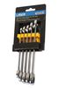 Laser Tools 6295 Ratchet Ring Combination Spanner Set 5pc