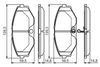 Комплект гальмівних колодок, дискове гальмо BOSCH 0 986 495 147 (BP2143, E9 90R-02A1080/1094, 23184)