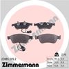 Набір гальмівних прокладок, дискове гальмо ZIMMERMANN 2385.205.2 (23899, 23885)