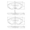 Комплект гальмівних колодок, дискове гальмо NIPPARTS J3601074