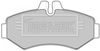 Комплект тормозных колодок, дисковый тормоз BORG & BECK BBP1667