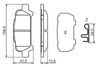 комплект спирачно феродо, дискови спирачки