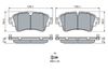 Bosch Brake Pad Set, disc brake 0 986 494 833