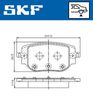 комплект спирачно феродо, дискови спирачки