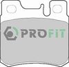 Комплект тормозных колодок, дисковый тормоз PROFIT 5000-0644