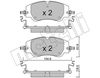 Комплект гальмівних колодок, дискове гальмо METELLI 22-1350-0 (26620, 26790)