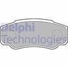 Комплект гальмівних колодок, дискове гальмо DELPHI LP1790 (23921, D1582-9247)