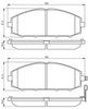 комплект спирачно феродо, дискови спирачки