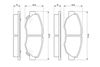 Bosch Brake Pad Set, disc brake 0 986 461 124