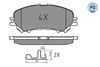 Meyle Brake Pad Set, disc brake 025 220 6518/PD