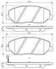 комплект спирачно феродо, дискови спирачки