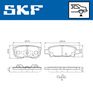 комплект спирачно феродо, дискови спирачки